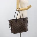 LOUIS VUITTON Damier Ebene Neverfull MM Tote Bag N51105 LV Auth 189029-23