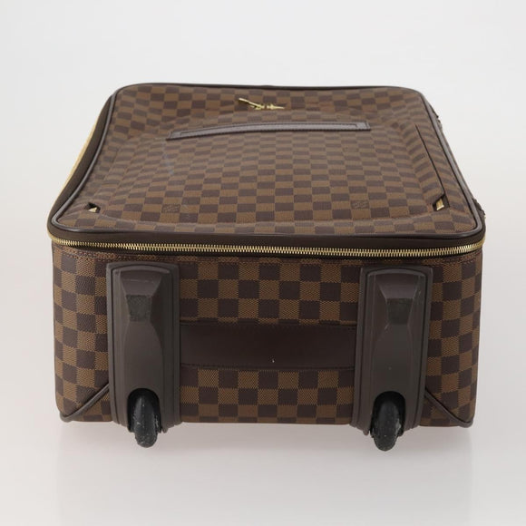 LOUIS VUITTON Damier Ebene Pegas 60 Suitcase N23255 LV Auth 189035