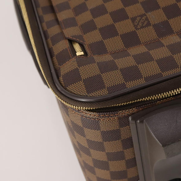 LOUIS VUITTON Damier Ebene Pegas 60 Suitcase N23255 LV Auth 189035