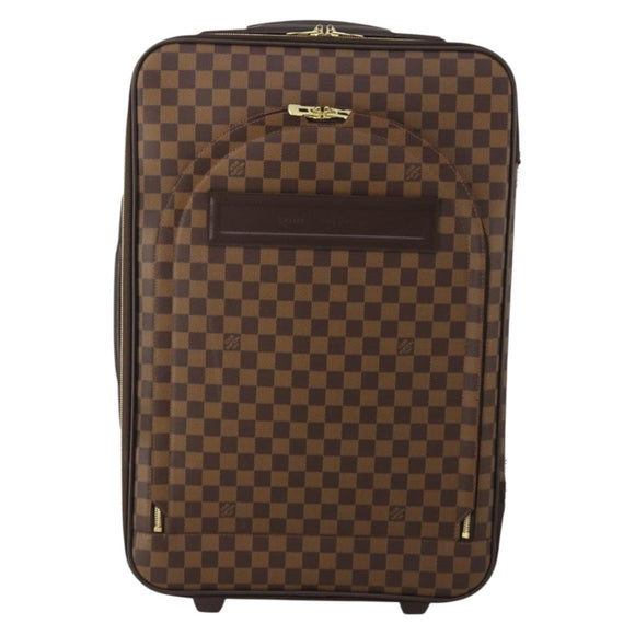 LOUIS VUITTON Damier Ebene Pegas 60 Suitcase N23255 LV Auth 189035