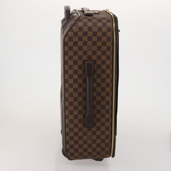 LOUIS VUITTON Damier Ebene Pegas 60 Suitcase N23255 LV Auth 189035