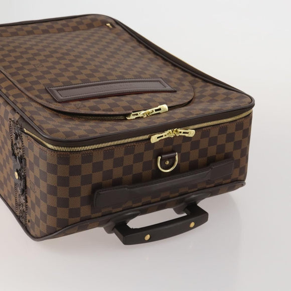 LOUIS VUITTON Damier Ebene Pegas 60 Suitcase N23255 LV Auth 189035