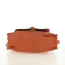 Chloe Marcie Hand Bag Leather 2way Orange Gold Auth 189042A-5