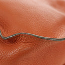 Chloe Marcie Hand Bag Leather 2way Orange Gold Auth 189042A-18