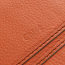 Chloe Marcie Hand Bag Leather 2way Orange Gold Auth 189042A-21
