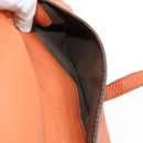 Chloe Marcie Hand Bag Leather 2way Orange Gold Auth 189042A-23