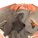 Chloe Marcie Hand Bag Leather 2way Orange Gold Auth 189042A-25