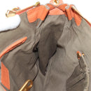Chloe Marcie Hand Bag Leather 2way Orange Gold Auth 189042A-26