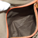 Chloe Marcie Hand Bag Leather 2way Orange Gold Auth 189042A-28