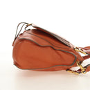 Chloe Marcie Hand Bag Leather 2way Orange Gold Auth 189042A-4