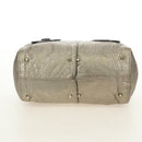 Chloe Paddington Hand Bag Leather Silver Gold Auth 189043M-10