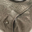 Chloe Paddington Hand Bag Leather Silver Gold Auth 189043M-12
