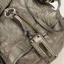 Chloe Paddington Hand Bag Leather Silver Gold Auth 189043M-17