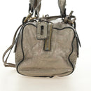 Chloe Paddington Hand Bag Leather Silver Gold Auth 189043M-4