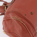 Chloe Paddington Hand Bag Leather Pink Gold Silver Auth 189045A-9