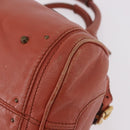 Chloe Paddington Hand Bag Leather Pink Gold Silver Auth 189045A-15