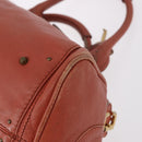 Chloe Paddington Hand Bag Leather Pink Gold Silver Auth 189045A-17