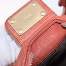 Chloe Paddington Hand Bag Leather Pink Gold Silver Auth 189045A-22