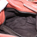 Chloe Paddington Hand Bag Leather Pink Gold Silver Auth 189045A-26