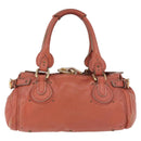 Chloe Paddington Hand Bag Leather Pink Gold Silver Auth 189045A-2