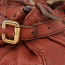 Chloe Paddington Hand Bag Leather Pink Gold Silver Auth 189045A-5