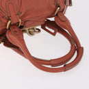 Chloe Paddington Hand Bag Leather Pink Gold Silver Auth 189045A-8