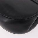 Chloe Drew Chain Shoulder Bag Leer Zwart Goud Auth 189046A-16