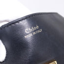Chloe Drew Chain Shoulder Bag Leather Black Gold Auth 189046A-18