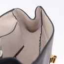 Chloe Drew Chain Shoulder Bag Leather Black Gold Auth 189046A-19