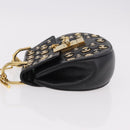 Chloe Drew Chain Shoulder Bag Leather Black Gold Auth 189046A-4