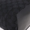 GUCCI Bamboo GG Canvas Shoulder Bag Black Silver 000 0531 Auth 189053A-10