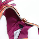 GUCCI Children's Pineapple Shoulder Bag Leather Purple Silver Auth 189054SAM-23
