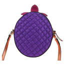 GUCCI Children's Pineapple Shoulder Bag Leather Purple Silver Auth 189054SAM-2