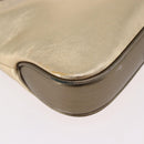 GUCCI Jackie Hand Pouch Leather Gold 005 0775 Auth 189055V-10