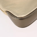 GUCCI Jackie Hand Pouch Leather Gold 005 0775 Auth 189055V-12