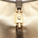 GUCCI Jackie Hand Pouch Leather Gold 005 0775 Auth 189055V-14