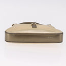 GUCCI Jackie Hand Pouch Leather Gold 005 0775 Auth 189055V-9