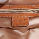 Christian Dior Trotter Canvas Romantic Chain Bag PVC Brown Silver Auth 189056-21