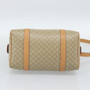 CELINE Macadam Canvas Boston Bag PVC 2way Beige Gold Auth 189057A-11