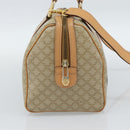 CELINE Macadam Canvas Boston Bag PVC 2way Beige Gold Auth 189057A-4