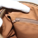 CELINE Macadam Canvas Boston Bag PVC Leather 2way Brown Gold Auth 189058A-21