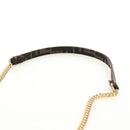 FENDI Chain Zucca Canvas Mamma Baguette Bag 2way Brown Black Auth 189061SV-15