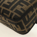 FENDI Chain Zucca Canvas Mamma Baguette Bag 2way Brown Black Auth 189061SV-19