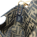 FENDI Chain Zucca Canvas Mamma Baguette Bag 2way Brown Black Auth 189061SV-24