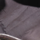 FENDI Zucca Canvas Hand Bag Black Brown Auth 189065-11
