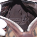 FENDI Zucca Canvas Hand Bag Black Brown Auth 189065-18
