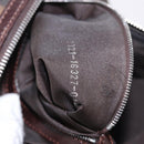 FENDI Zucca Canvas Hand Bag Black Brown Auth 189065-12