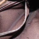 FENDI Zucca Canvas Mamma Baguette Shoulder Bag Black Brown Auth 189068V-21