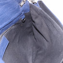 BALENCIAGA Classic Envelope Shoulder Bag Leather Navy Silver 319376 Auth 189069V-21