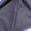 BALENCIAGA Classic Envelope Shoulder Bag Leather Navy Silver 319376 Auth 189069V-23